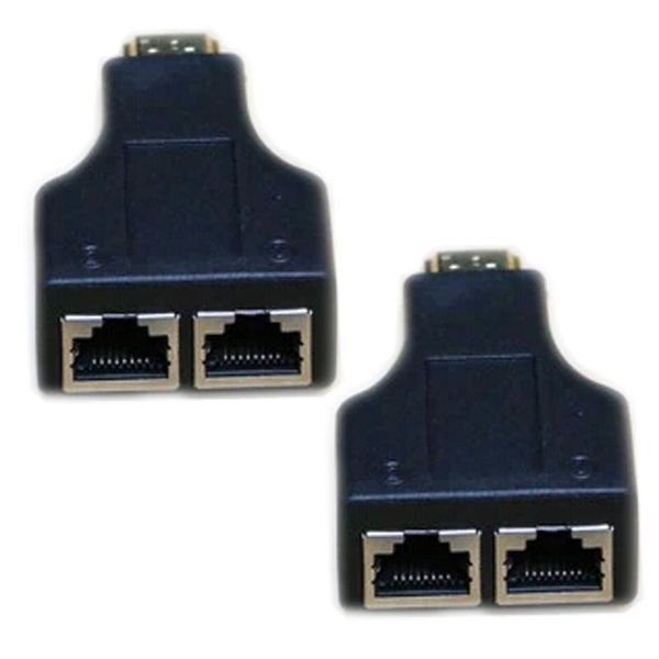 Адаптер удлинитель HDMI RJ45 Full HD 1080i 720p по витой паре UDP Cat 5e/6 (#2) 3473 фото