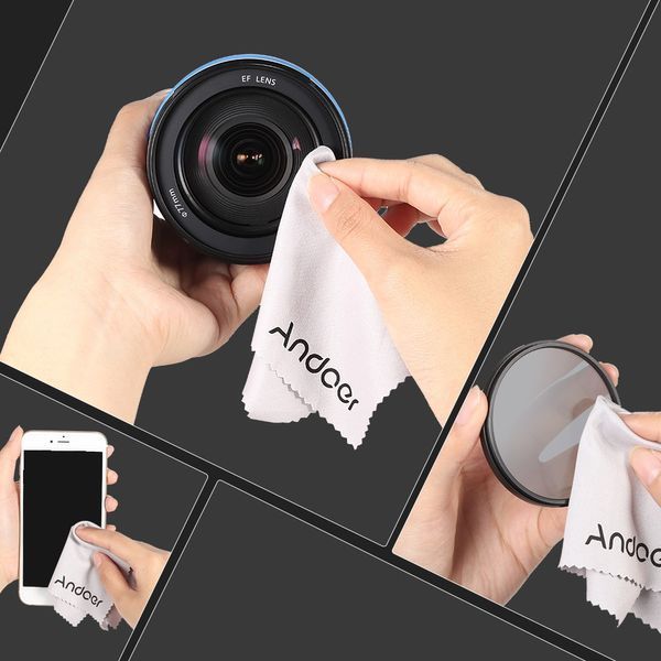 Andoer 77 mm фільтри набір 6 шт (UV, CPL,FLD, ND2, ND4, ND8) + чохол + серветка + кришка захисна передня для об'єму 6535 фото