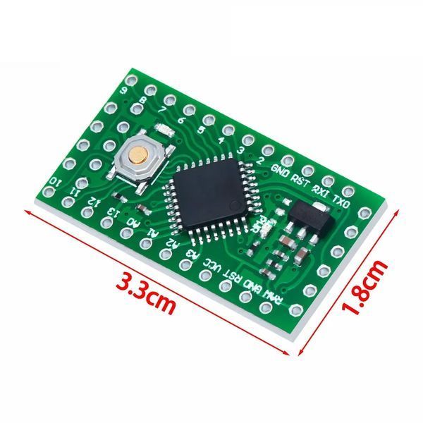 LGT8F328P LQFP32 3V3 MiniEVB Arduino (аналог Pro Mini ATMeag328P) отладочная плата 7094 фото