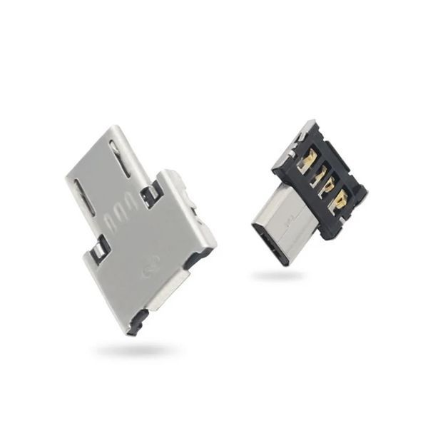 Перехідник USB micro (5 pin, тато) &mdash; USB (мама) OTG (конектор під роз'єм USB мама) 5565-2 фото