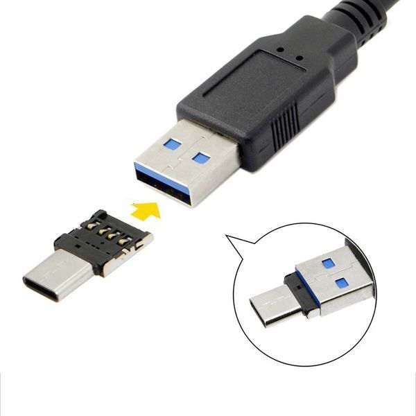 Перехідник USB micro (5 pin, тато) &mdash; USB (мама) OTG (конектор під роз'єм USB мама) 5565-2 фото