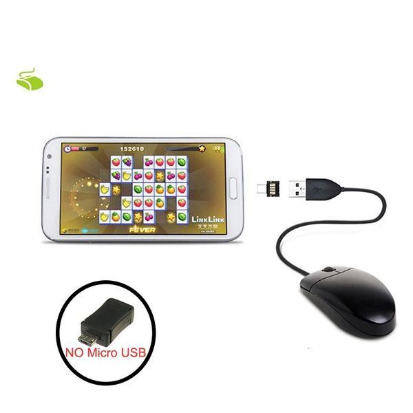 Перехідник USB micro (5 pin, тато) &mdash; USB (мама) OTG (конектор під роз'єм USB мама) 5565-2 фото