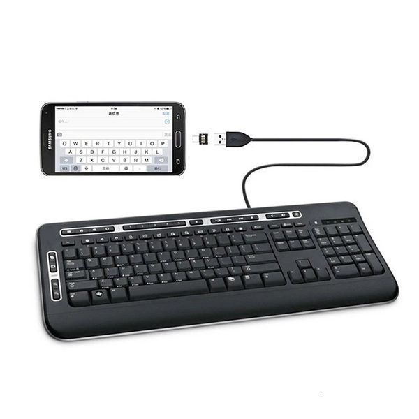 Перехідник USB micro (5 pin, тато) &mdash; USB (мама) OTG (конектор під роз'єм USB мама) 5565-2 фото