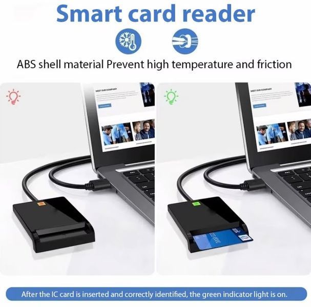 ZW-12 портативный считыватель карт ID Smart Card Reader USB Electronic DNI Reader for EMV IC DNIE Chip DNI Smart Card&nbsp; 6582-4 фото