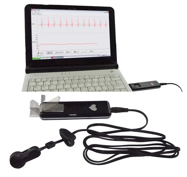 KYTO HRM-2901 USB монитор сердечной деятельности, пульсометр юсб датчик пульса 2901 с передачей на монитор 2736 фото