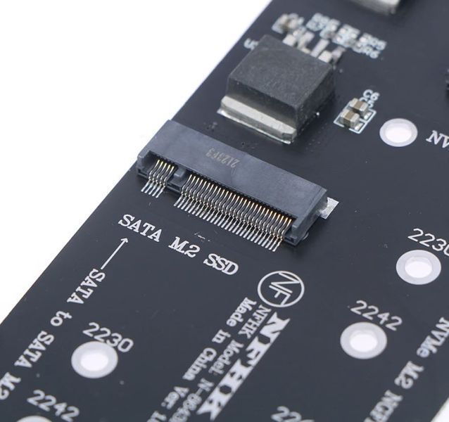 Адаптер Slimline SFF-8643 на M.2 U.2 Kit (NGFF M-Key) для NVMe PCIe та SATA SSD Адаптер є ідеальним рішенням для розширення можливостей зберігання даних на вашій материнській платі, що дозволяє підключати сучасні високошвидкісні твердотільні накопичувачі  8156 фото