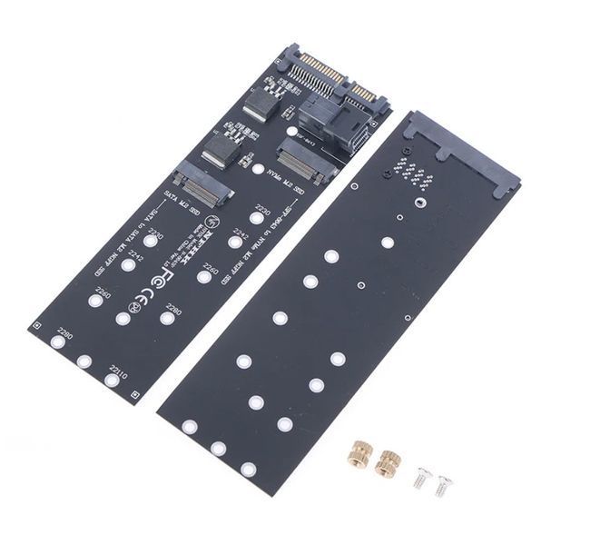 Адаптер Slimline SFF-8643 на M.2 U.2 Kit (NGFF M-Key) для NVMe PCIe та SATA SSD Адаптер є ідеальним рішенням для розширення можливостей зберігання даних на вашій материнській платі, що дозволяє підключати сучасні високошвидкісні твердотільні накопичувачі  8156 фото