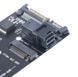 Адаптер Slimline SFF-8643 на M.2 U.2 Kit (NGFF M-Key) для NVMe PCIe та SATA SSD Адаптер є ідеальним рішенням для розширення можливостей зберігання даних на вашій материнській платі, що дозволяє підключати сучасні високошвидкісні твердотільні накопичувачі  8156 фото 6
