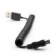 Кабель USB A male (папа) - mini USB B male (папа) спиральная навивка удлинитель 3 м переходник Spiral Кабель 2067 фото 3