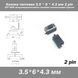 Кнопка тактовая 3.5 * 6 * 4.3 мм 2 pin DIP SMD микропереключатель телефон сигнализация брелок remote control T 4353 фото 1