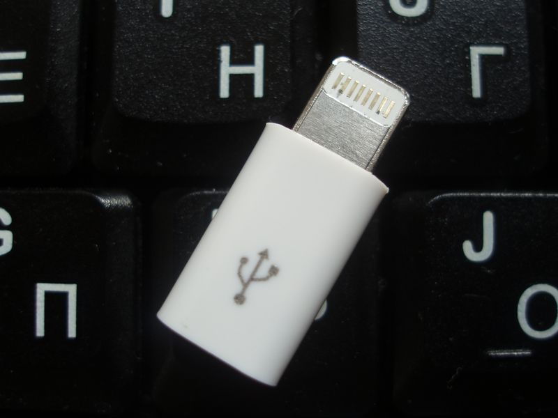 Перехідник із роз'єму micro USB на Apple Lightning 8-pin для iPhone iPad 2925 фото