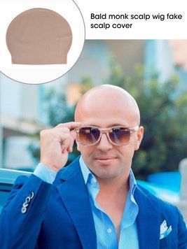 Маска "Лысина" латекс, имитация лысой головы латекс (шапочка накладка под грим) для фото видео кино съемок 6615 фото
