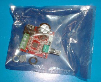 Підсилювач 2X10Вт 12 В PAM8610 Stereo D клас Hi-Fi 4466 фото