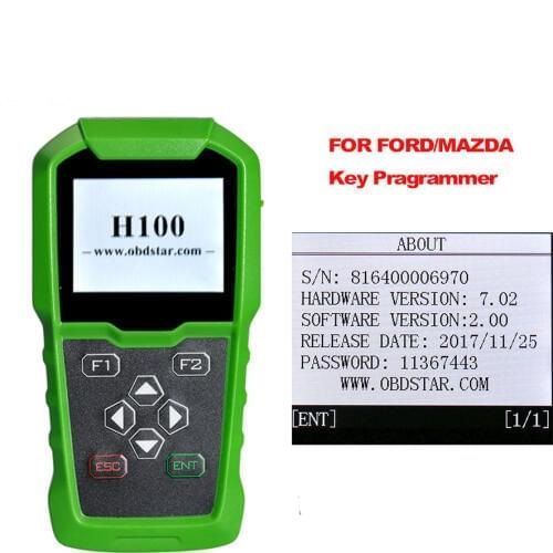 Програматор ключів авто Ford/Mazda/Linkoln/Land Rover/Jaguar 2015-2019 р.в. OBDSTAR H100 5600 фото