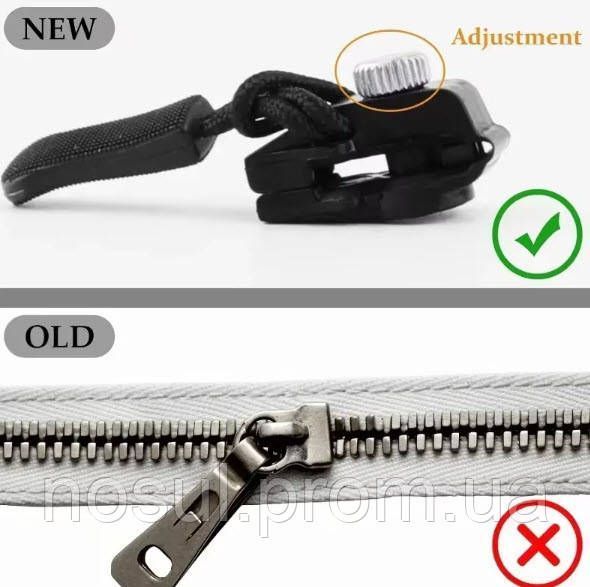 Fix a Zipper размер -S M L- собачка бегунок для молнии с фиксирующим винтом 6056-2SML фото