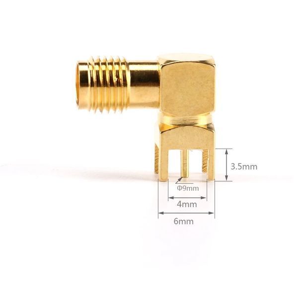 Конектор SMA female #2 прямий Thru Hole plug 5 контактний (див. розташування контактів!!! Конектор р 5004 фото