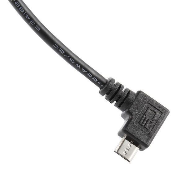 OTG кабель угловой micro USB (папа) - USB B (папа) подключение принтера сканера оборудования 0,6м 4999 фото