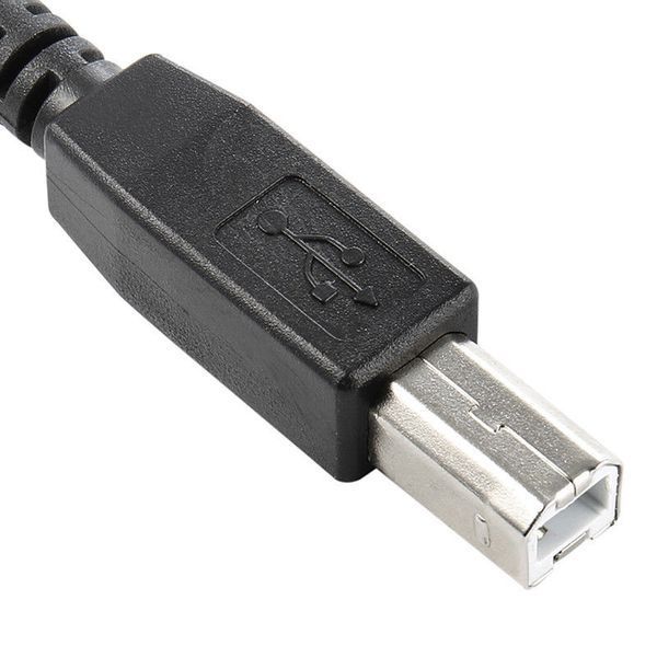 OTG кабель угловой micro USB (папа) - USB B (папа) подключение принтера сканера оборудования 0,6м 4999 фото