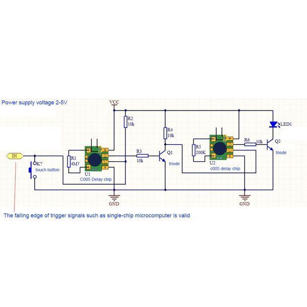 С005 IC модуль задержки (2 сек - 1000 ч) таймер запуска multi-function delay trigger timing chip module timer 7269 фото