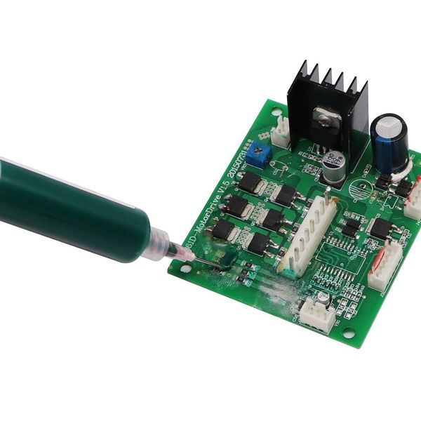SFDER UV PCB BGA лак изоляционный аналог MECHANIC LY-UVH900 в шприце, 10 ml (белый) 6497 фото