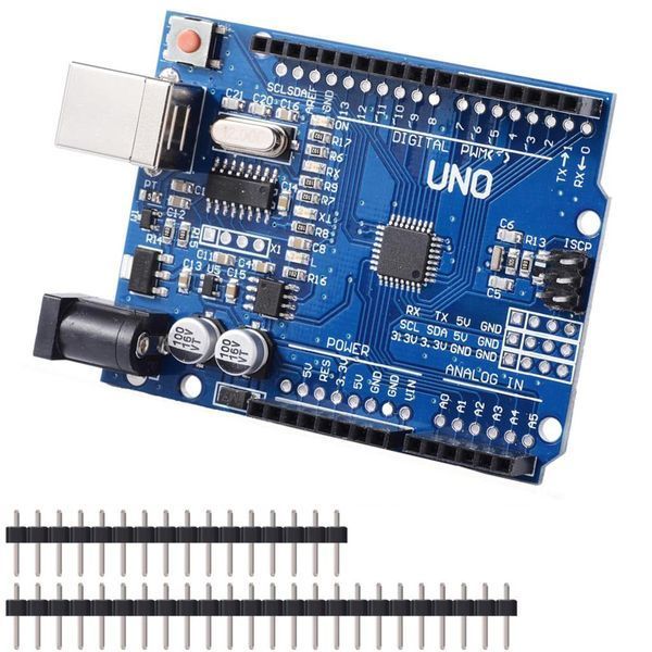 Uno R3 CH340G/ATmega328p, аналог Arduino UNO R3, smd USB Ардуино Уно Р3 RobotDyn A6-A7 3469 фото