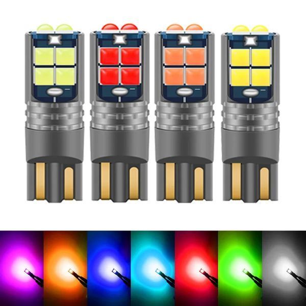W5W T10 Lamp 168 194 LED Auto габарити 10smd 3030 (білий White 6000К 3W) лампа світлодіодна автомобільна Can Bus VW Nissan 7566 фото