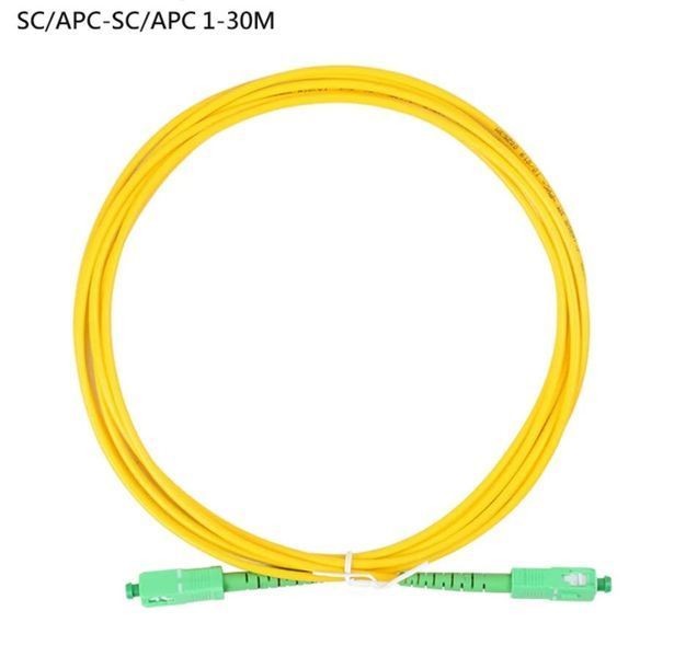 SC/APC-SC/APC патч-корд оптический одномод 9/125 G652D LSZH 1m Fiber Optic Jumper Cable FTTH 4961-2 фото