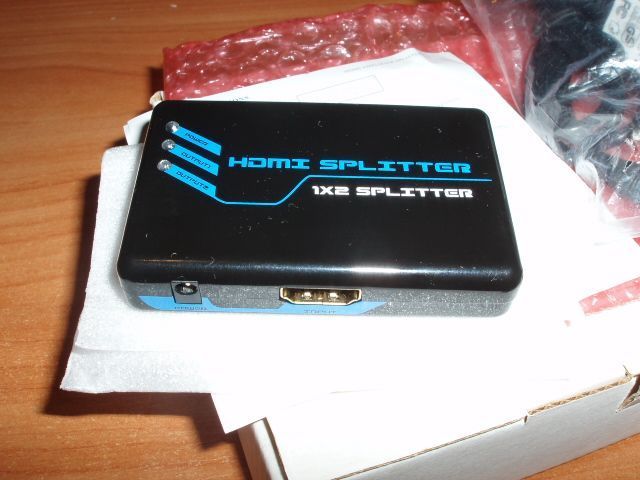 Сплиттер HDMI (1 in -> 2 out) АКТИВНЫЙ, 220 В 1040 фото
