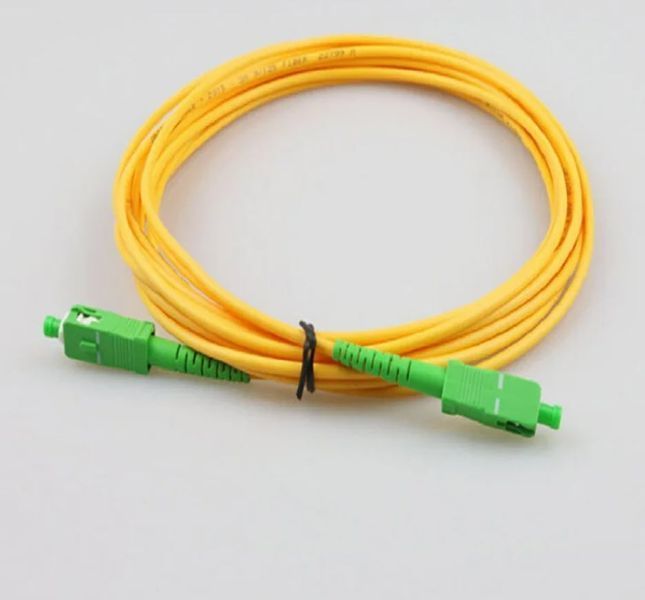 SC/APC-SC/APC патч-корд оптический одномод 9/125 G652D LSZH 1m Fiber Optic Jumper Cable FTTH 4961-2 фото