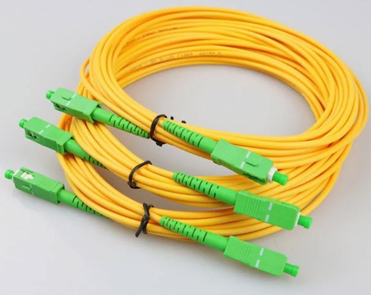 SC/APC-SC/APC патч-корд оптический одномод 9/125 G652D LSZH 1m Fiber Optic Jumper Cable FTTH 4961-2 фото
