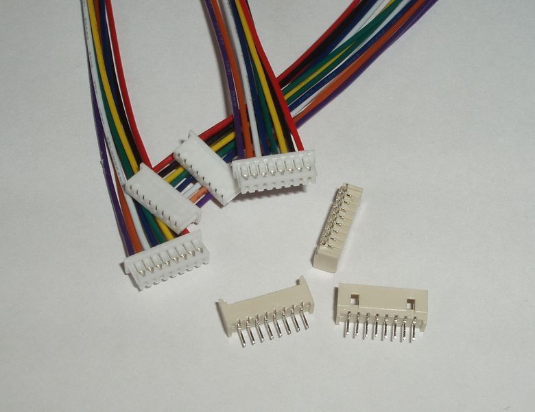 JST-GH-JST 8 pin 7S (крок 1.25 мм) роз'єм тато+мама кабель 10 см (Molex Picoblade iMAX B6 7.4v LiPo для балансувань) 6244 фото
