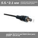 Разъем мини джек mini jack 5.5*2.1 мм (папа, кабель 13 см) подключение роутера, модема, LED, АКБ, зарядного 6753 фото 1