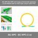 SC/APC-SC/APC патч-корд оптический одномод 9/125 G652D LSZH 1m Fiber Optic Jumper Cable FTTH 4961-2 фото 1
