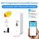 Tuya TH01 (Wi-Fi, 2.4 ГГц, IEEE 802.11 b/g/n) термодатчик (белый) влажность + температура (термометр-гигрометр 7977 фото 2