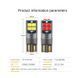 W5W T10 Lamp 168 194 LED Auto габарити 10smd 3030 (білий White 6000К 3W) лампа світлодіодна автомобільна Can Bus VW Nissan 7566 фото 7