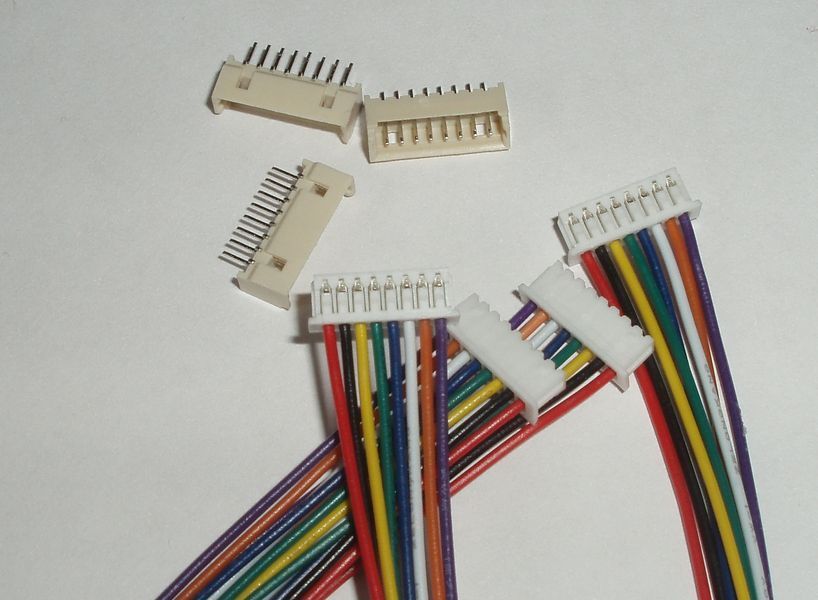 JST-GH-JST 8 pin 7S (крок 1.25 мм) роз'єм тато+мама кабель 10 см (Molex Picoblade iMAX B6 7.4v LiPo для балансувань) 6244 фото