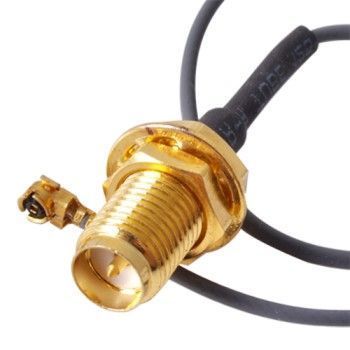Пигтейл переходник разъем RP-SMA (female) - U.FL (uFL/u.FL/IPX/IPEX) удлинитель wi-fi mikrotik female Pigtail 2820 фото