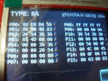 8A ID8A 128 bit H-chip підготовка чипа для записування Toyota Corolla (на базі XT27A) 5368 фото