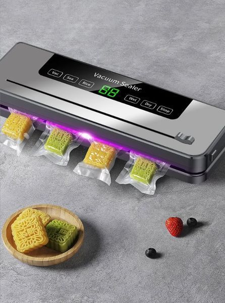 Вакууматор упаковщик для продуктов (электрическая машина для сухой и влажной пищи с пакетами ) Vacuum Sealer for Home Packaging Fresh-keeping Machine 8220 фото