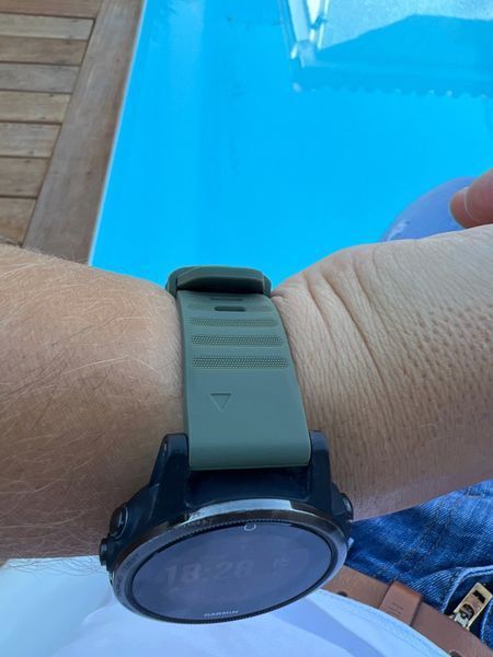 Ремешок (26 мм) Garmin QuickFit Fenix 6X 6X 6 Pro (ОЛИВКОВЫЙ -Army Green-) силикон каучук&nbsp;Fenix&nbsp;Quaitx&nbsp;Descent 6646 фото