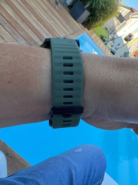 Ремешок (26 мм) Garmin QuickFit Fenix 6X 6X 6 Pro (ОЛИВКОВЫЙ -Army Green-) силикон каучук&nbsp;Fenix&nbsp;Quaitx&nbsp;Descent 6646 фото