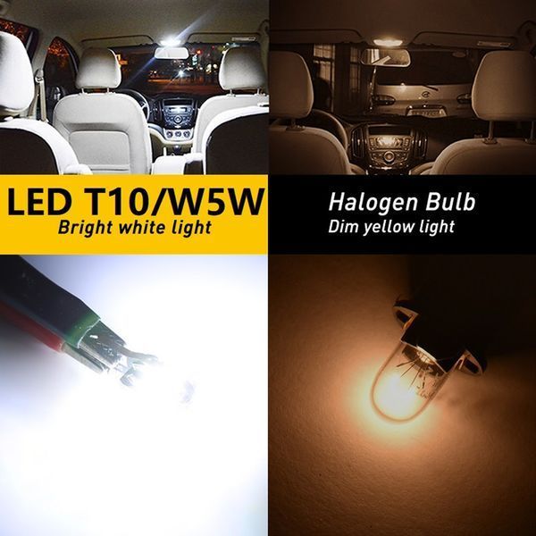 5W5 T10 LED Bulb Canbus світлодіодна лампа автомобільна (6000К холодний білий) 5849 фото