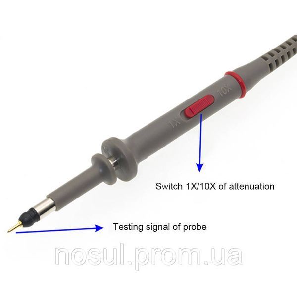 P6100 щуп 2 шт. пробник зонд 100МГц для осцилографа, 600 В, 1x/10x 3788 фото