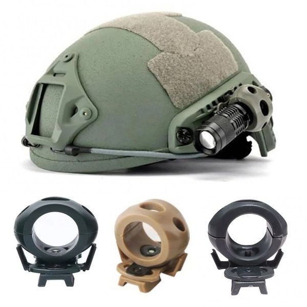 Nhelmet Tactical тактический держатель (ОЛИВА) крепление фонаря под рельсы ARC (1,2' 20-24мм) 7006 фото