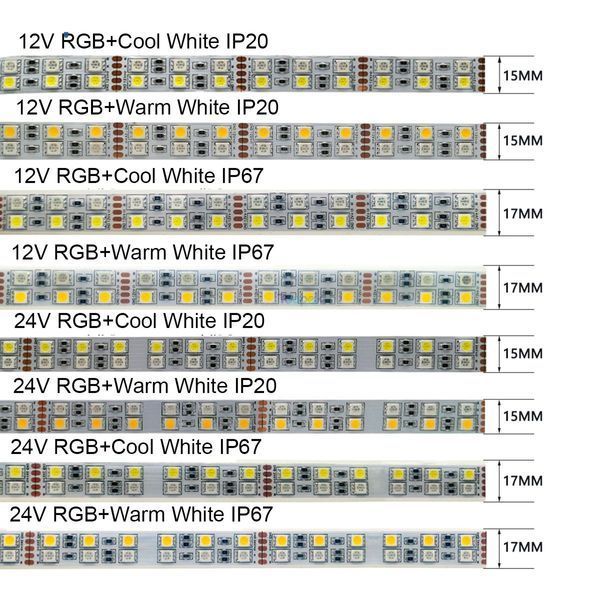RGBW IP20 24 В 120 діод/м LED-стрічка світлодіодна SMD5050 (ціна за 1 м) DC24V 6513 фото
