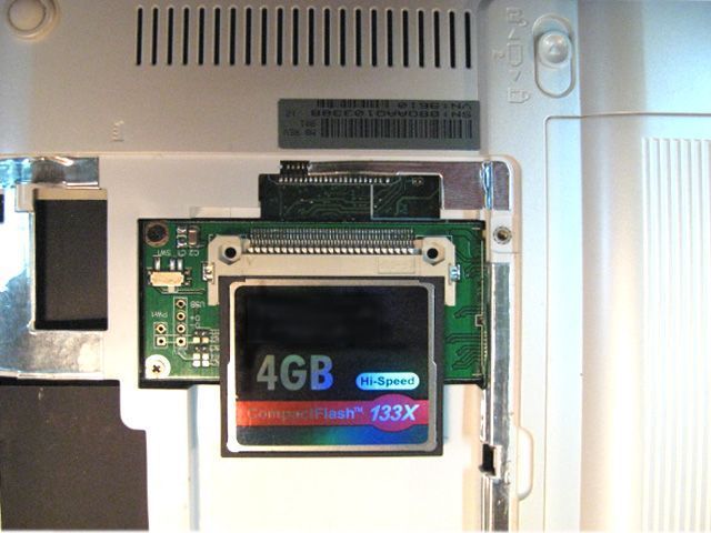 Адаптер Mini PCI-E -> CF (ЛЕВИЙ, HX-CF090430 Asus EeePC 701, 900...) 294 фото