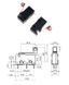 SPDT кнопка мікроперемикач з роликом KW11-3Z KW12-N 5A 125v 3pin 20*10*6 мм (з важелем) Logitech&nbsp;RAZER G700, Apple 8202 фото 2