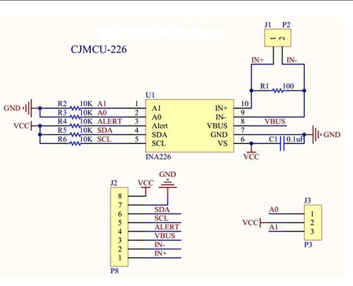 CJMCU-226 модуль датчик цифровой тока и напряжения I2C [INA226] 6008 фото