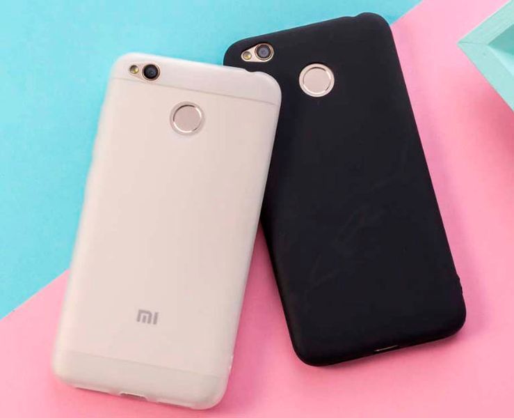 Силиконовый чехол для Xiaomi Redmi 4X прозрачный матовый 4926 фото