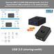 Світчер USB 3.0 KVM USB-sharing-swith (1x2/2x1) під'єднання USB пристроїв до 2 комп'ютерів Switcher двоспрямований комутатор для спільного використання пристроїв перемикач 0136-2 фото 1